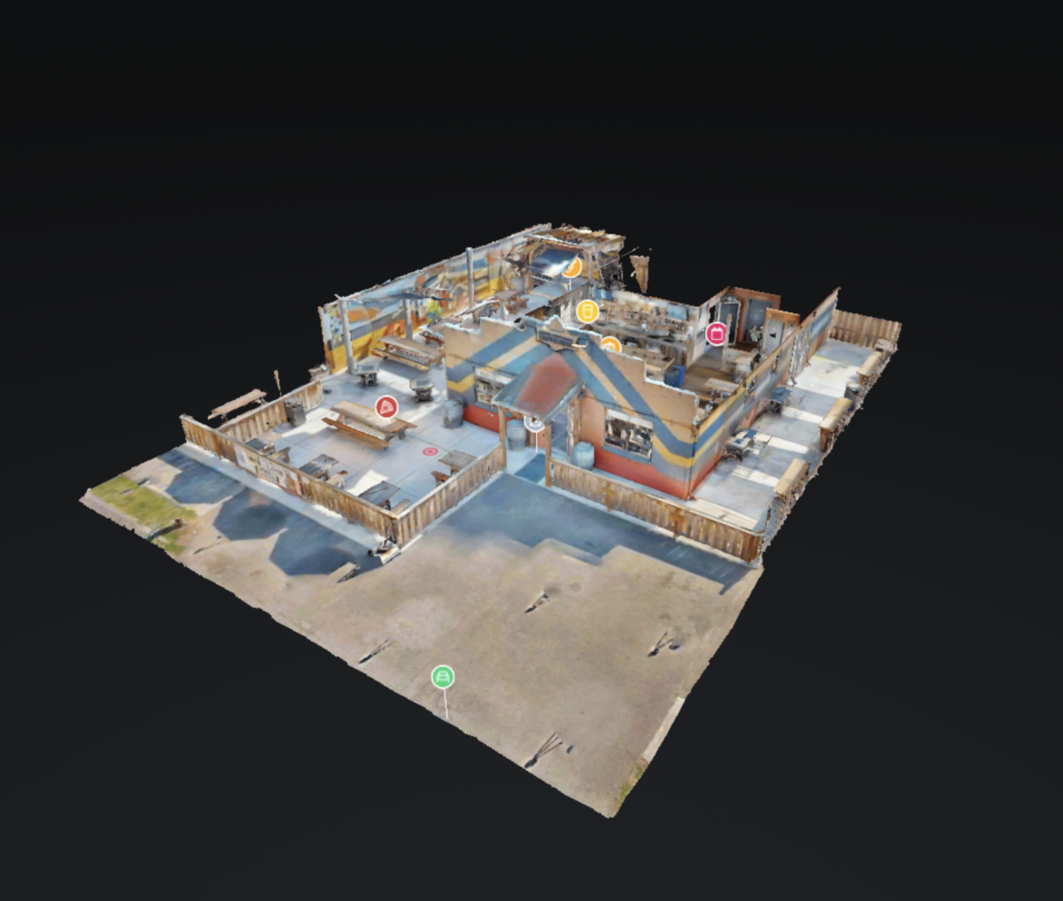 3D of a local tap house, matterport scan